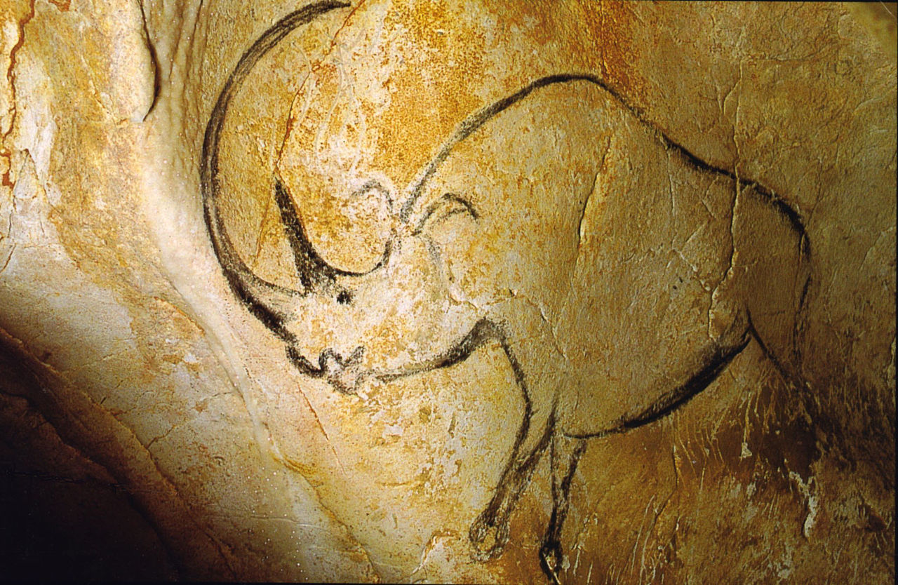 ショーヴェ洞窟のケサイ壁画（フランス・約3.2万年前）